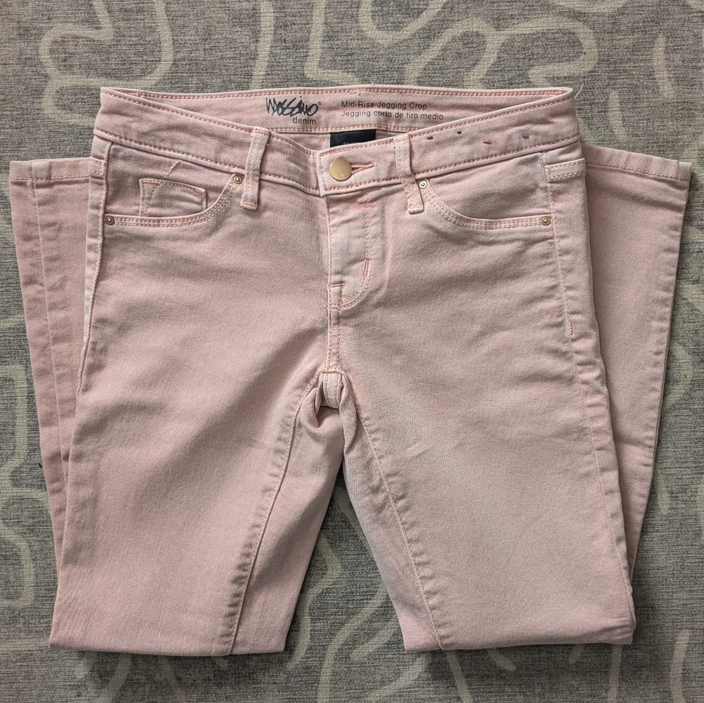 Mossimo Blush Pink Mid-Rise Skinny Crop Jegging